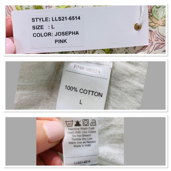 LOVE THE LABEL Square Neck Puff Sleeve Floral Mini Dress Size Large NWT - Picture 15 of 16